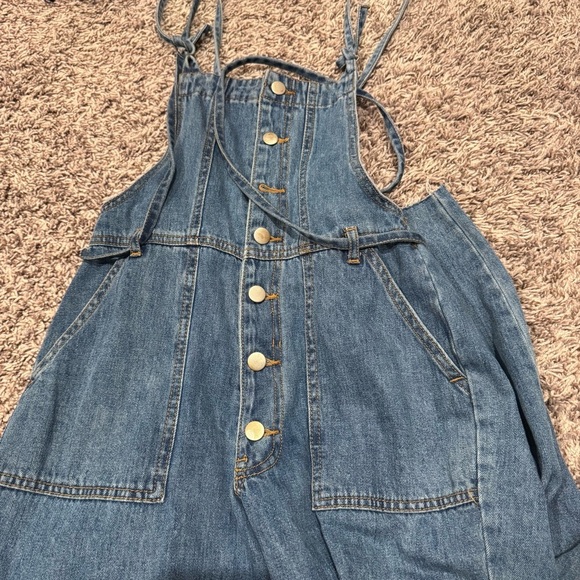 Denim Romper - Picture 5 of 6